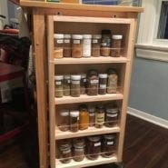 Cavalier - On the wall spice rack - 62h x 14w x 3.5 d