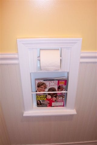 Monterey-15 Combination Toilet Paper Holder Recessed Magazine Rack